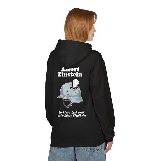 Hoodie Sweatshirt | Albert Einstein - Stahlhelm