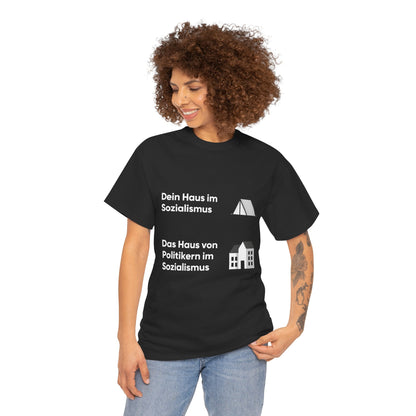 Unisex-T-Shirt aus Baumwolle - Sozialismus Meme