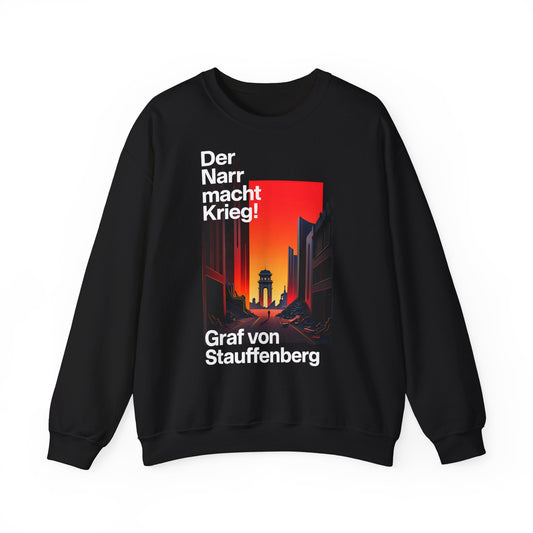 Unisex Heavy Blend™ Rundhals-Sweatshirt - Graf von Stauffenberg | Der Narr macht Krieg
