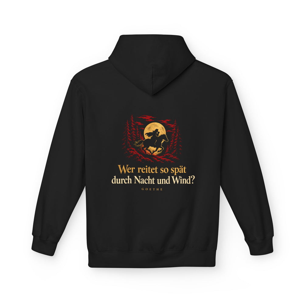 Hoodie Sweatshirt - Johann Wolfgang von Goethe | Erlkönig – Wer reitet so spät durch Nacht und Wind?