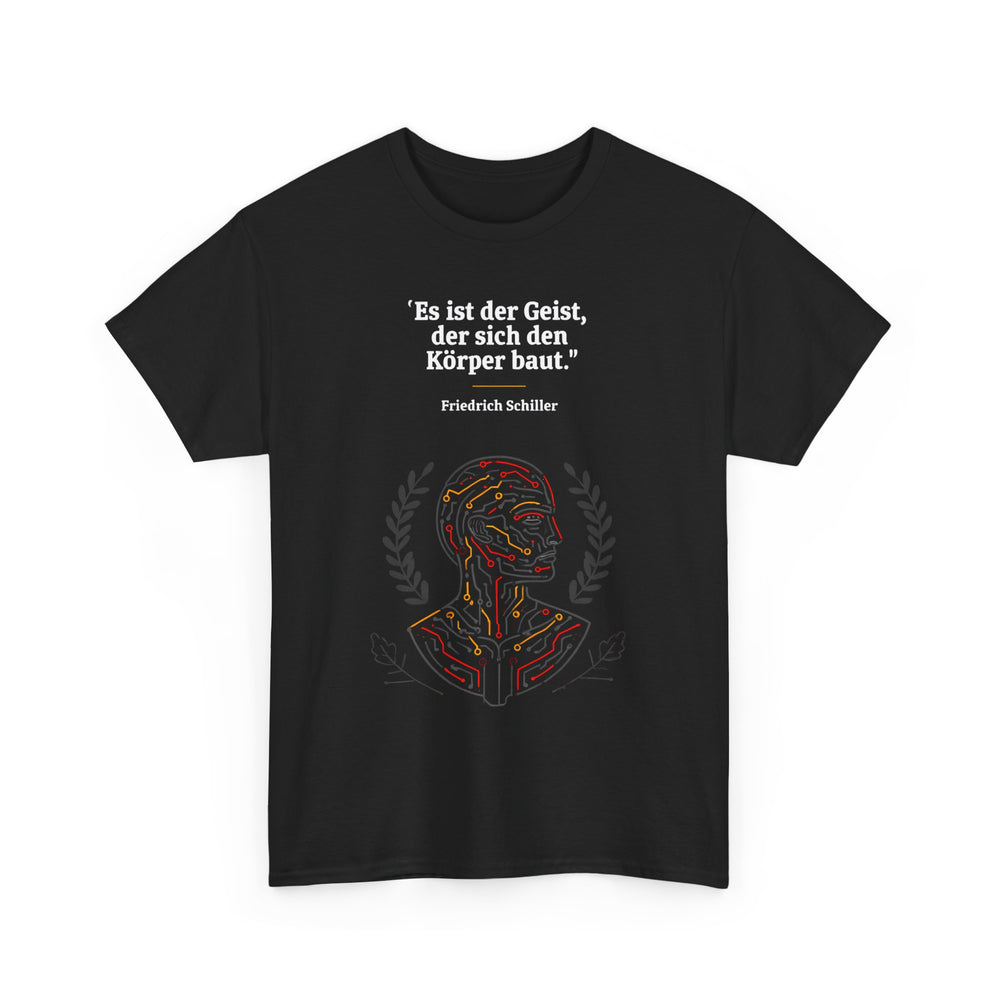 Unisex-T-Shirt aus Baumwolle - Friedrich Schiller | Geist