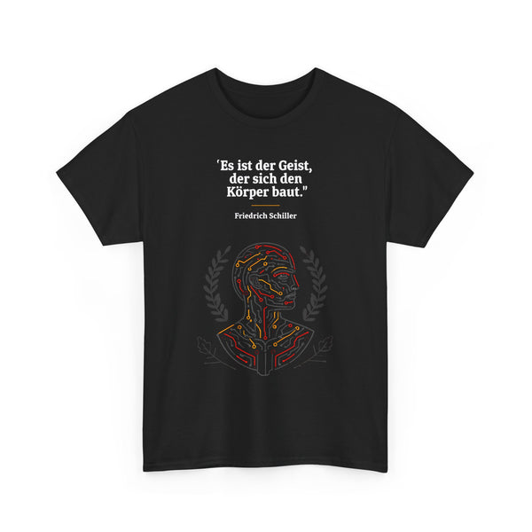 Unisex-T-Shirt aus Baumwolle - Friedrich Schiller | Geist