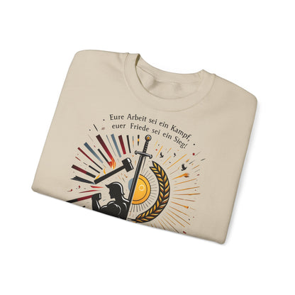 Unisex Heavy Blend™ Rundhals-Sweatshirt - Friedrich Nietzsche | Eure Arbeit sei ein Kampf!