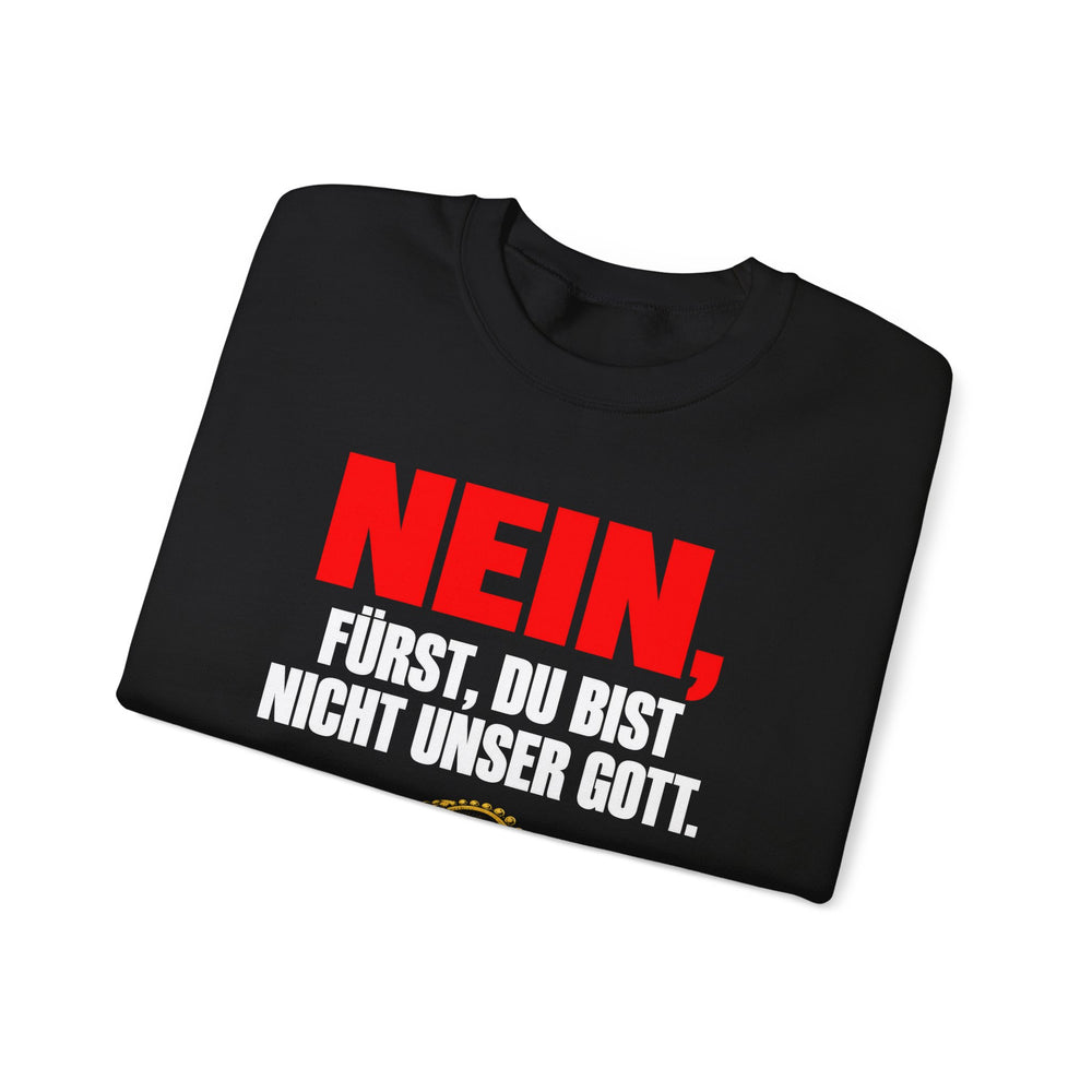 Unisex Heavy Blend™ Rundhals-Sweatshirt - Johann Gottlieb Fichte | Nein, Fürst, Du bist nicht unser Gott
