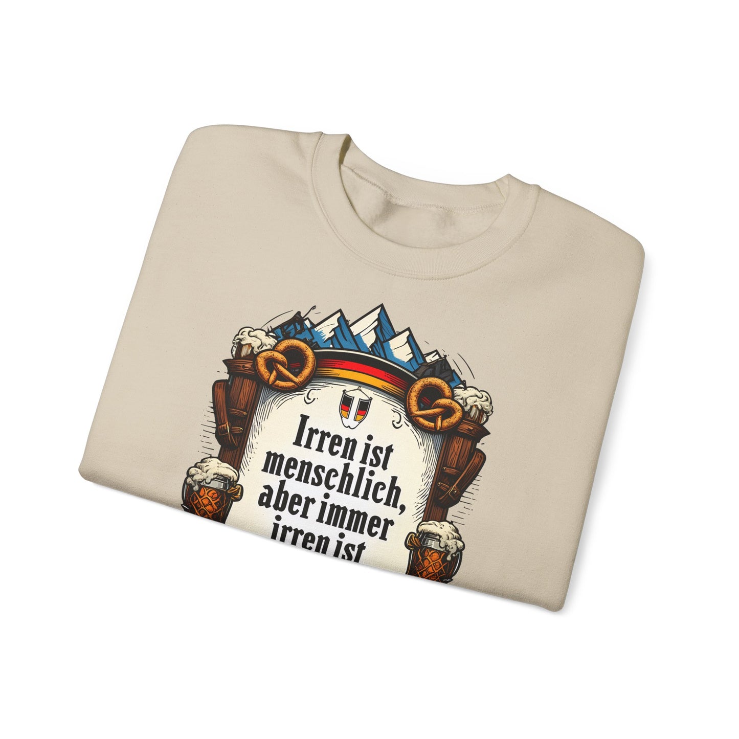 Unisex Heavy Blend™ Rundhals-Sweatshirt - Franz Josef Strauß | Irren ist menschlich