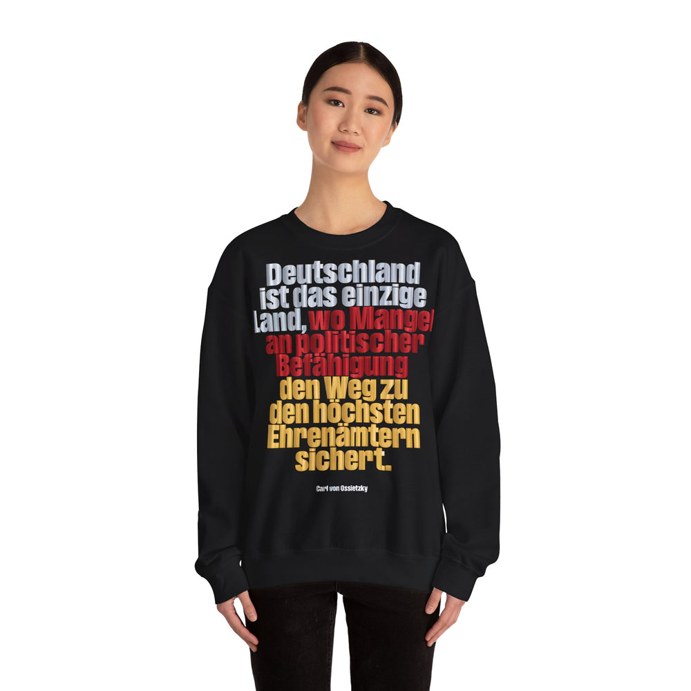 Unisex Heavy Blend™ Rundhals-Sweatshirt - Carl von Ossietzky | Mangel an Befähigung