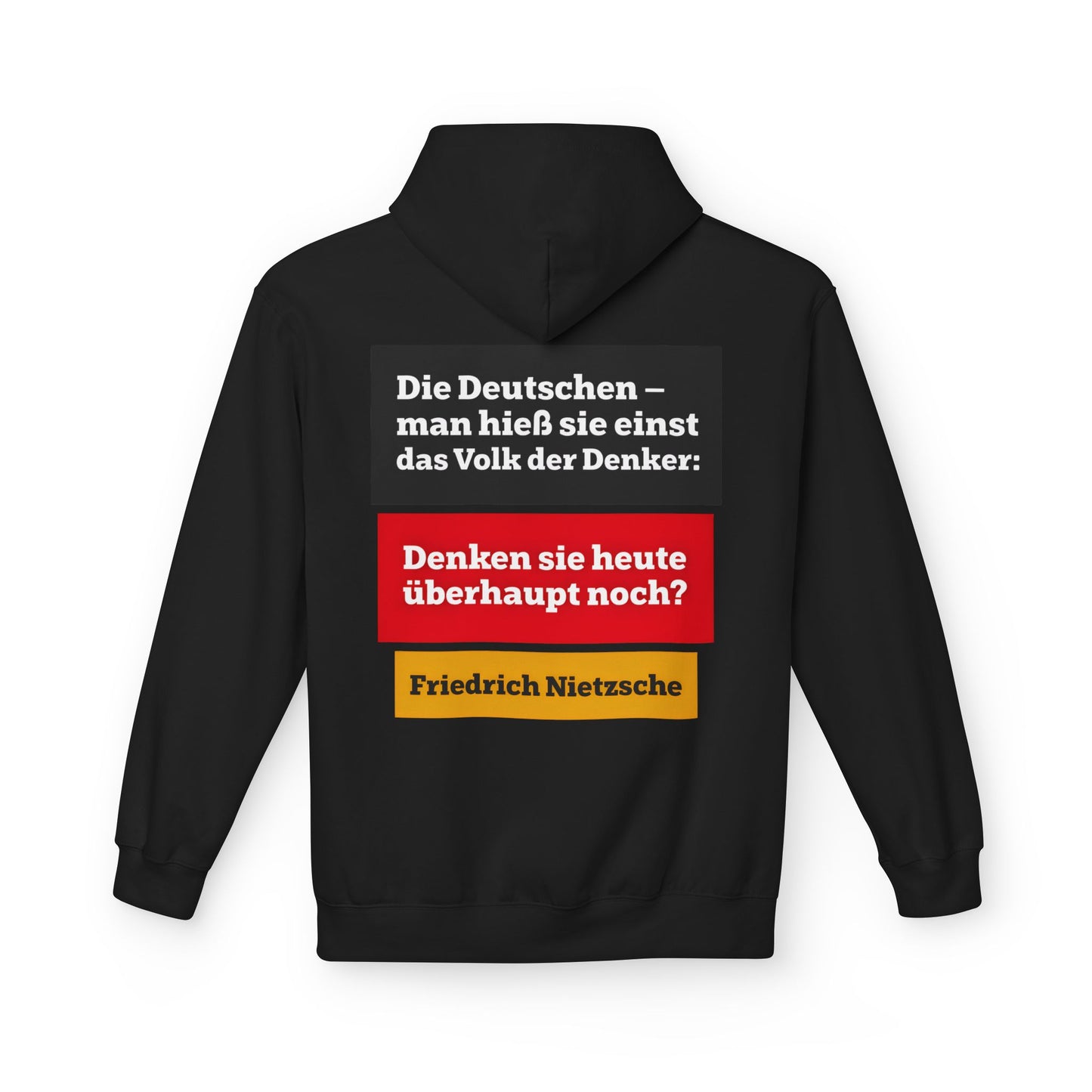 Hoodie Sweatshirt | Friedrich Nietzsche - Denken Sie überhaupt noch?