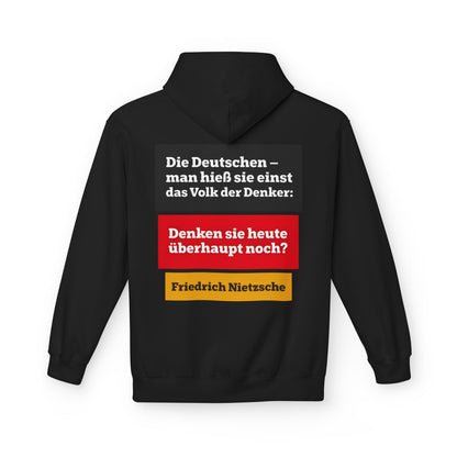 Hoodie Sweatshirt | Friedrich Nietzsche - Denken Sie überhaupt noch?
