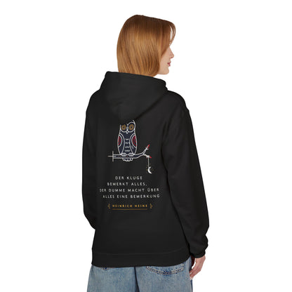 Hoodie Sweatshirt | Heinrich Heine - Der Kluge bemerkt allese