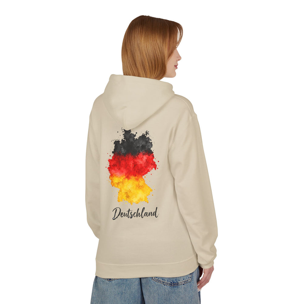 Hoodie Sweatshirt - Deutschlandflagge | Aquarell-Karte