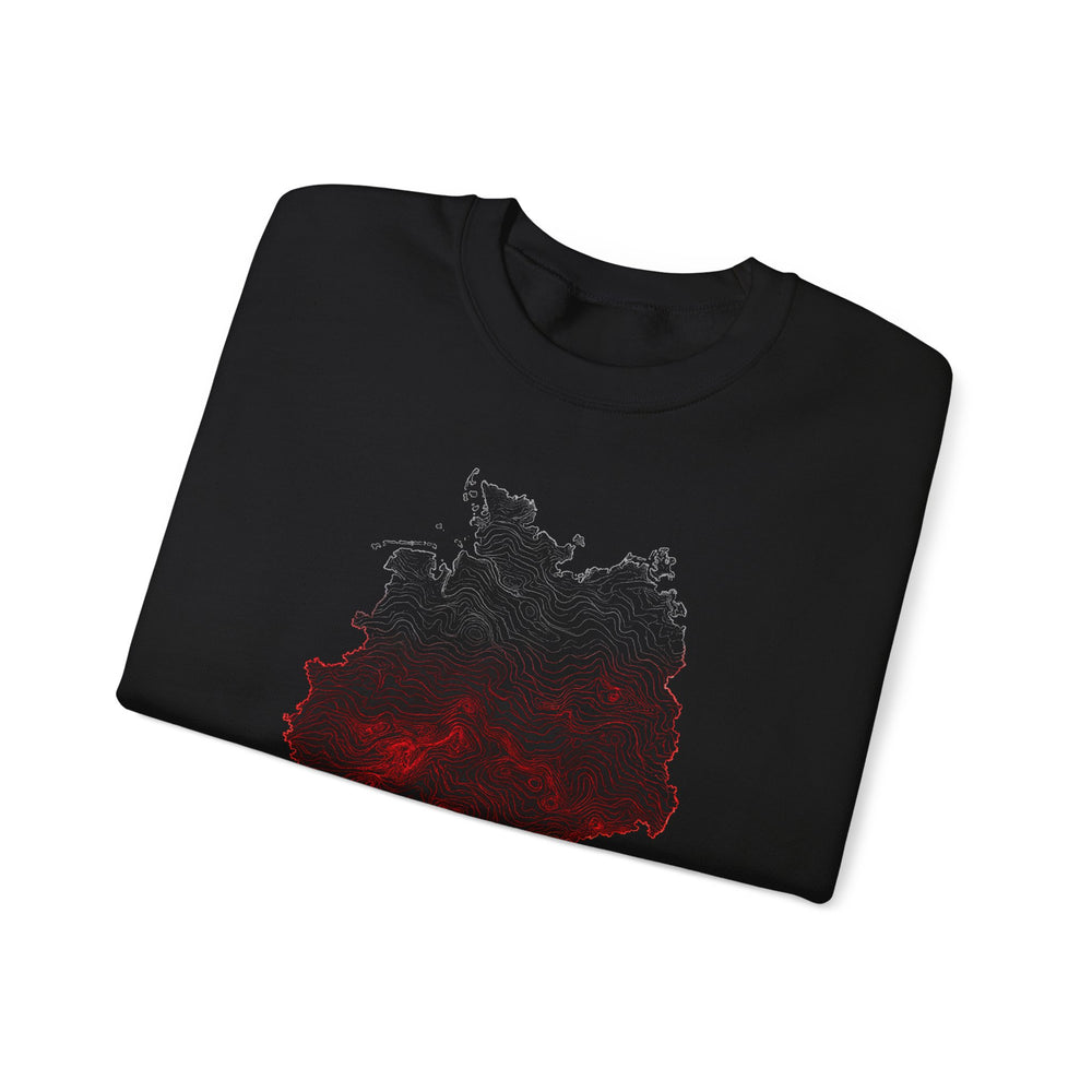 Unisex Heavy Blend™ Rundhals-Sweatshirt - Deutschlandflagge | Landkarte