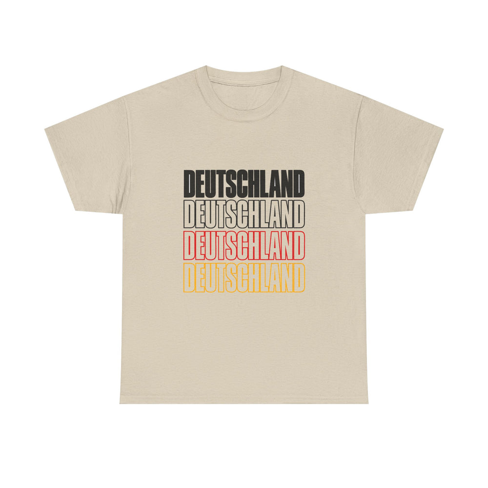Unisex-T-Shirt aus Baumwolle - Deutschland | Schwarz-Rot-Gold