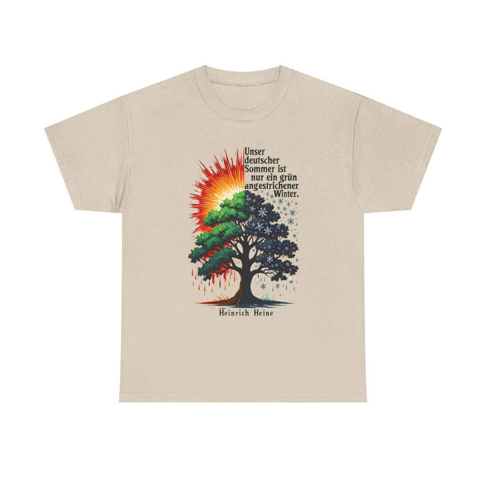 Unisex-T-Shirt aus Baumwolle - Heinrich Heine | Deutscher Sommer