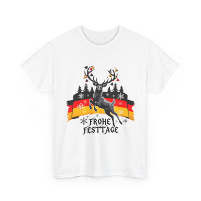 Unisex-T-Shirt aus Baumwolle - Frohe Festtage