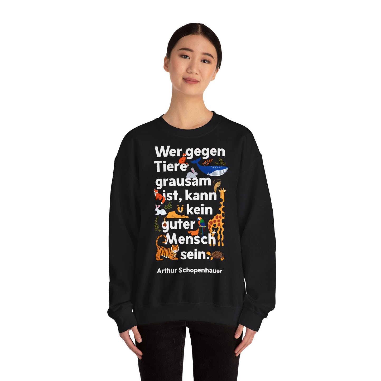 Unisex Heavy Blend™ Rundhals-Sweatshirt - Arthur Schopenhauer | Kein guter Mensch