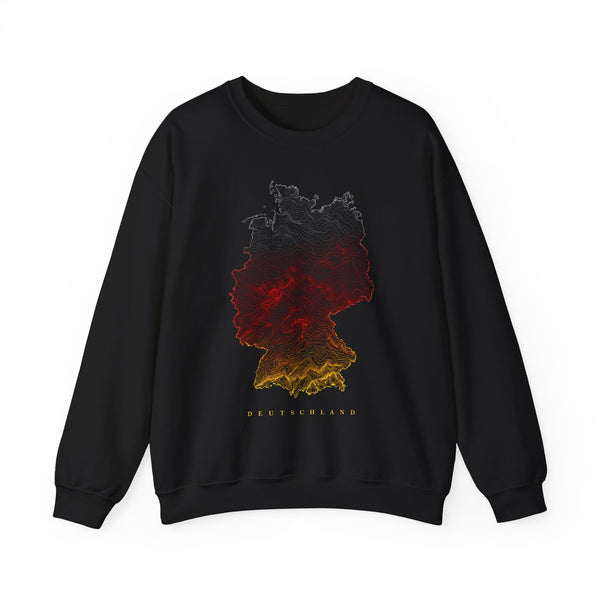 Unisex Heavy Blend™ Rundhals-Sweatshirt - Deutschlandflagge | Landkarte