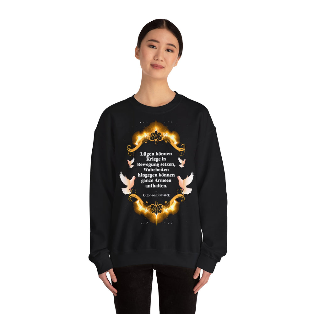 Unisex Heavy Blend™ Rundhals-Sweatshirt - Otto von Bismarck | Lügen können Kriege in Bewegung setzen