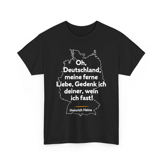 Unisex-T-Shirt aus Baumwolle - Heinrich Heine | Ferne Liebe