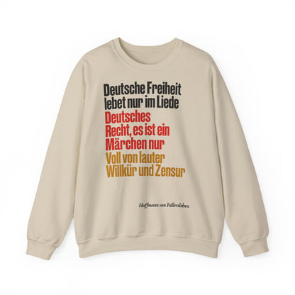 Unisex Heavy Blend™ Rundhals-Sweatshirt - Hoffmann von Fallersleben | Deutsche Freiheit