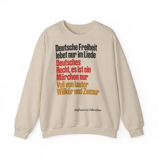 Unisex Heavy Blend™ Rundhals-Sweatshirt - Hoffmann von Fallersleben | Deutsche Freiheit