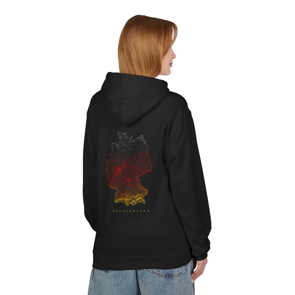 Hoodie Sweatshirt - Deutschlandflagge | Landkarte