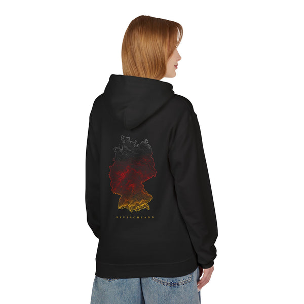 Hoodie Sweatshirt - Deutschlandflagge | Landkarte