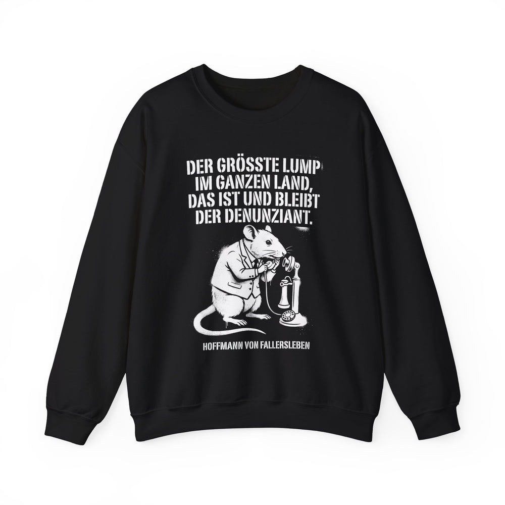 Unisex Heavy Blend™ Rundhals-Sweatshirt - Hoffmann von Fallersleben | Der größte Lump im ganzen Land, das ist und bleibt der Denunziant