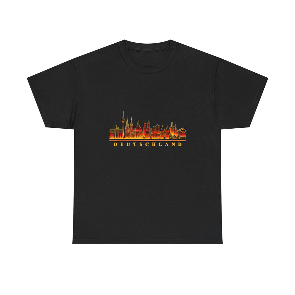 Unisex-T-Shirt aus Baumwolle - Deutschland | Skyline
