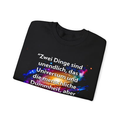 Unisex Heavy Blend™ Rundhals-Sweatshirt - Albert Einstein | Menschliche Dummheit