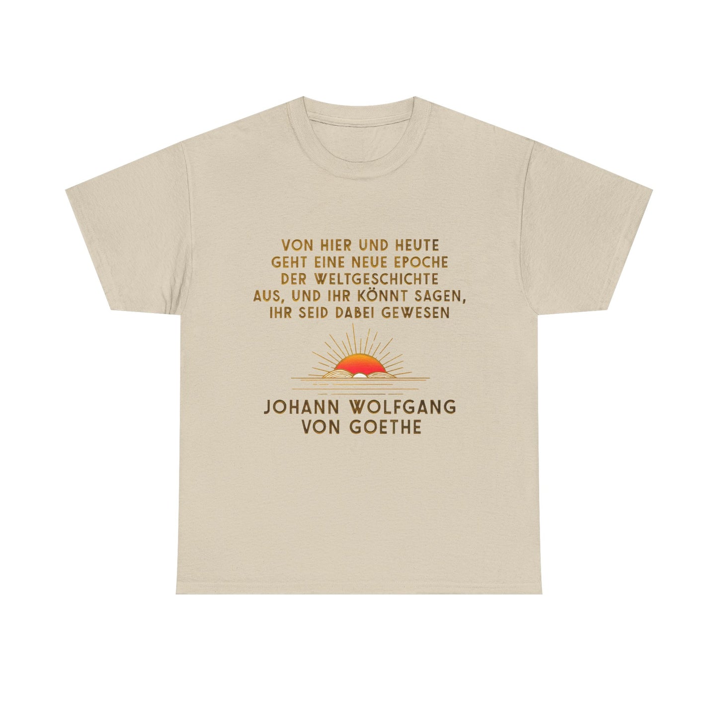 Unisex-T-Shirt aus Baumwolle - Johann Wolfgang von Goethe | Weltgeschichte