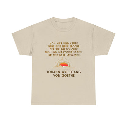 Unisex-T-Shirt aus Baumwolle - Johann Wolfgang von Goethe | Weltgeschichte
