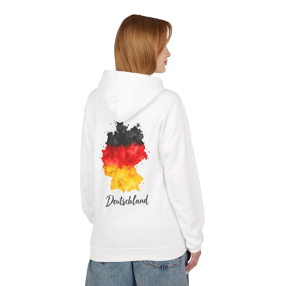 Hoodie Sweatshirt - Deutschlandflagge | Aquarell-Karte