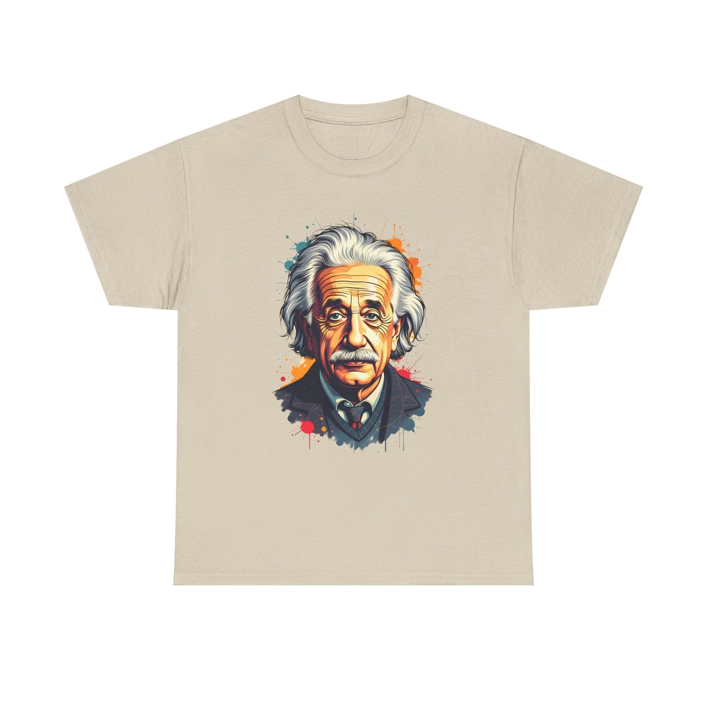 Unisex-T-Shirt aus Baumwolle - Albert Einstein