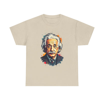 Unisex-T-Shirt aus Baumwolle - Albert Einstein