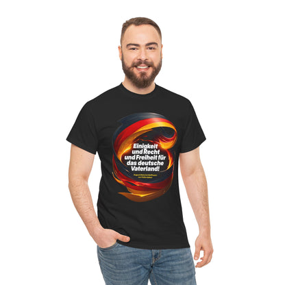 Unisex-T-Shirt aus Baumwolle - Fallersleben | Einigkeit und Recht und Freiheit