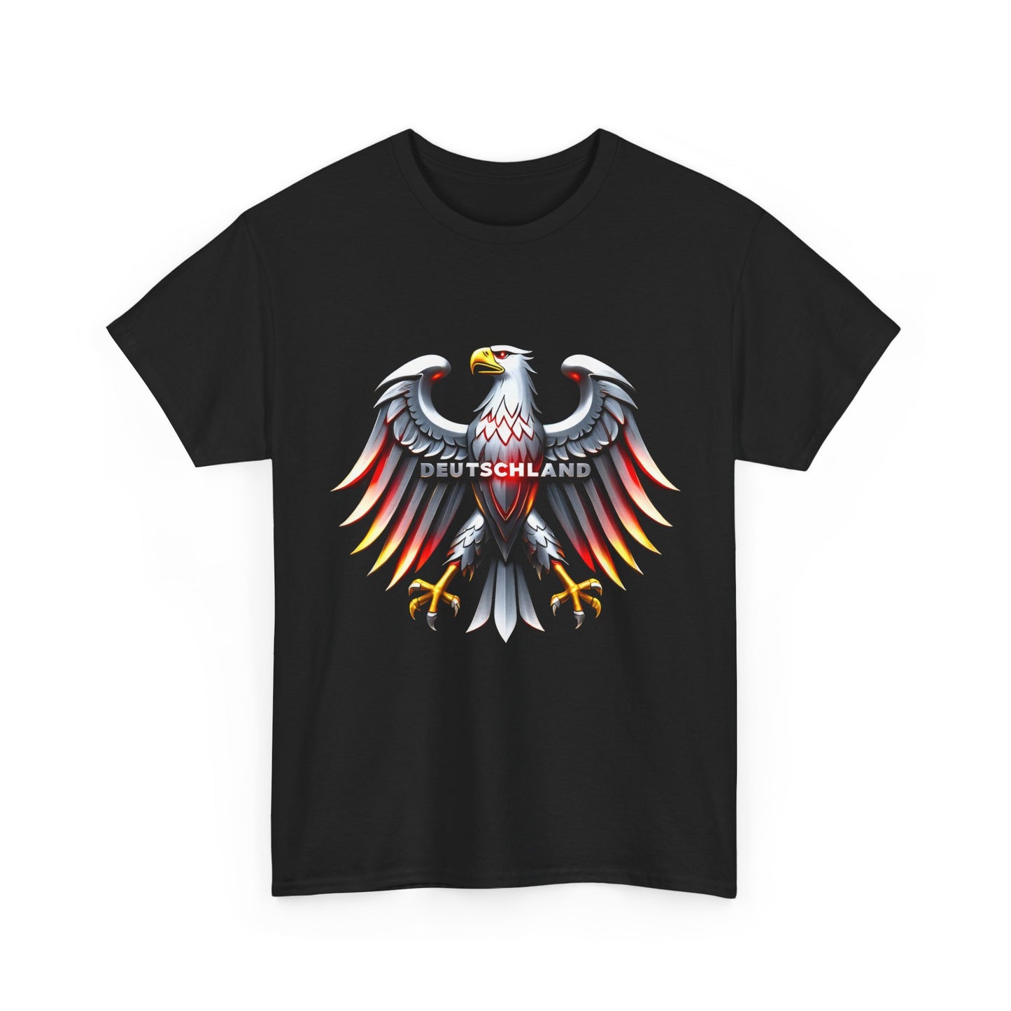 Unisex-T-Shirt aus Baumwolle - Adler mit Deutschland Schriftzug
