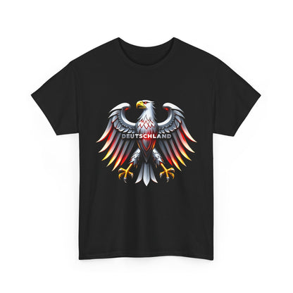 Unisex-T-Shirt aus Baumwolle - Adler mit Deutschland Schriftzug