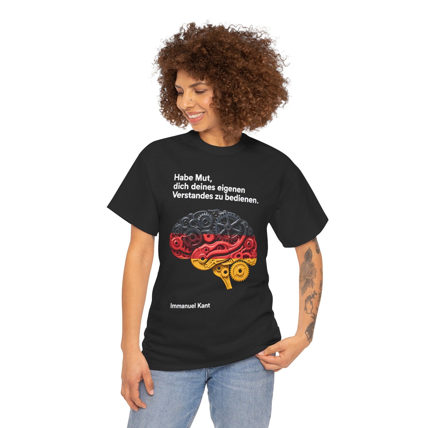 Unisex-T-Shirt aus Baumwolle - Immanuel Kant | Verstand