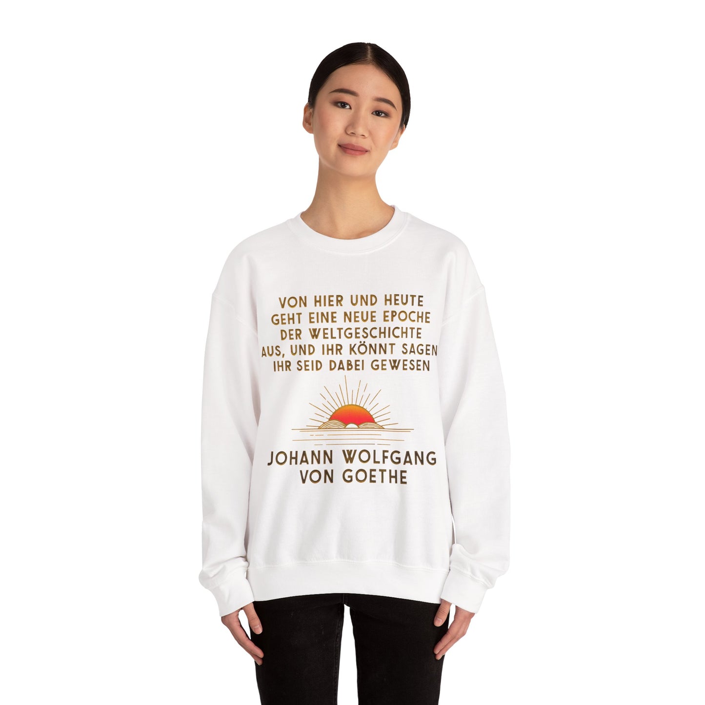 Unisex Heavy Blend™ Rundhals-Sweatshirt - Johann Wolfgang von Goethe | Weltgeschichte