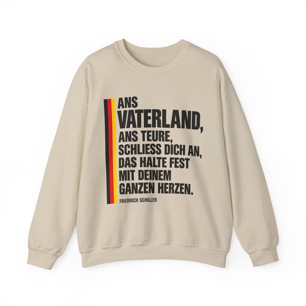 Unisex Heavy Blend™ Rundhals-Sweatshirt - Friedrich Schiller | Ans Vaterland, ans teure, schließ dich an, das halte fest mit deinem ganzen Herzen