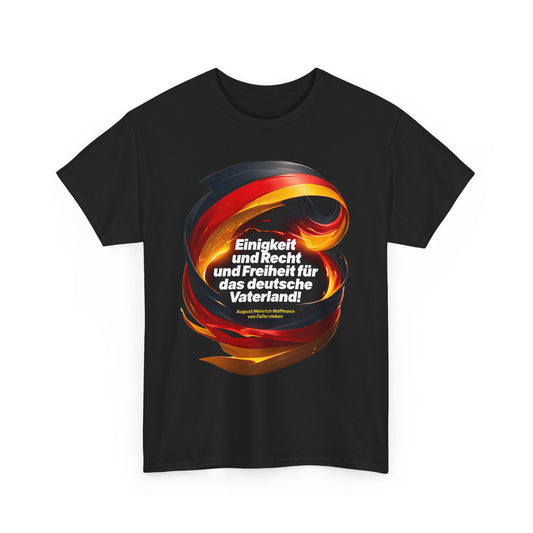 Unisex-T-Shirt aus Baumwolle - Fallersleben | Einigkeit und Recht und Freiheit