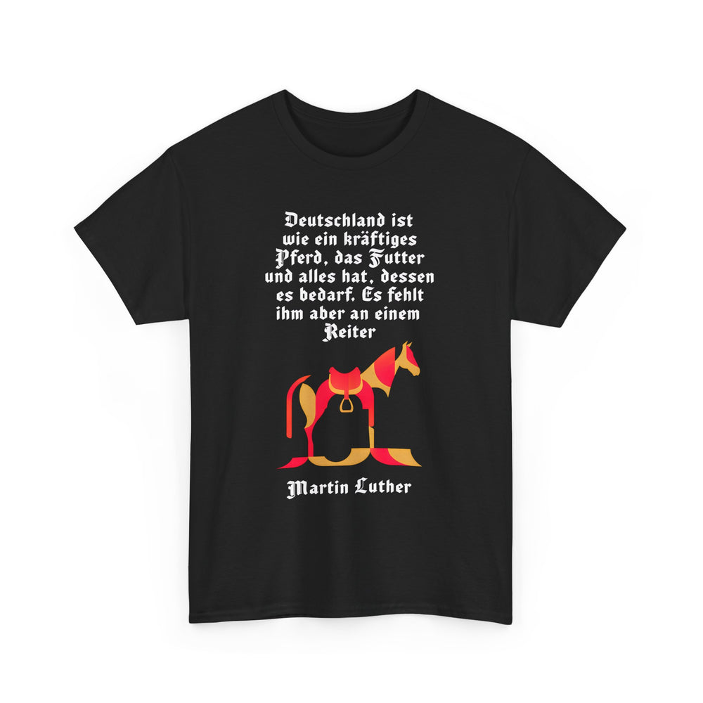 Unisex-T-Shirt aus Baumwolle - Martin Luther | Reiter