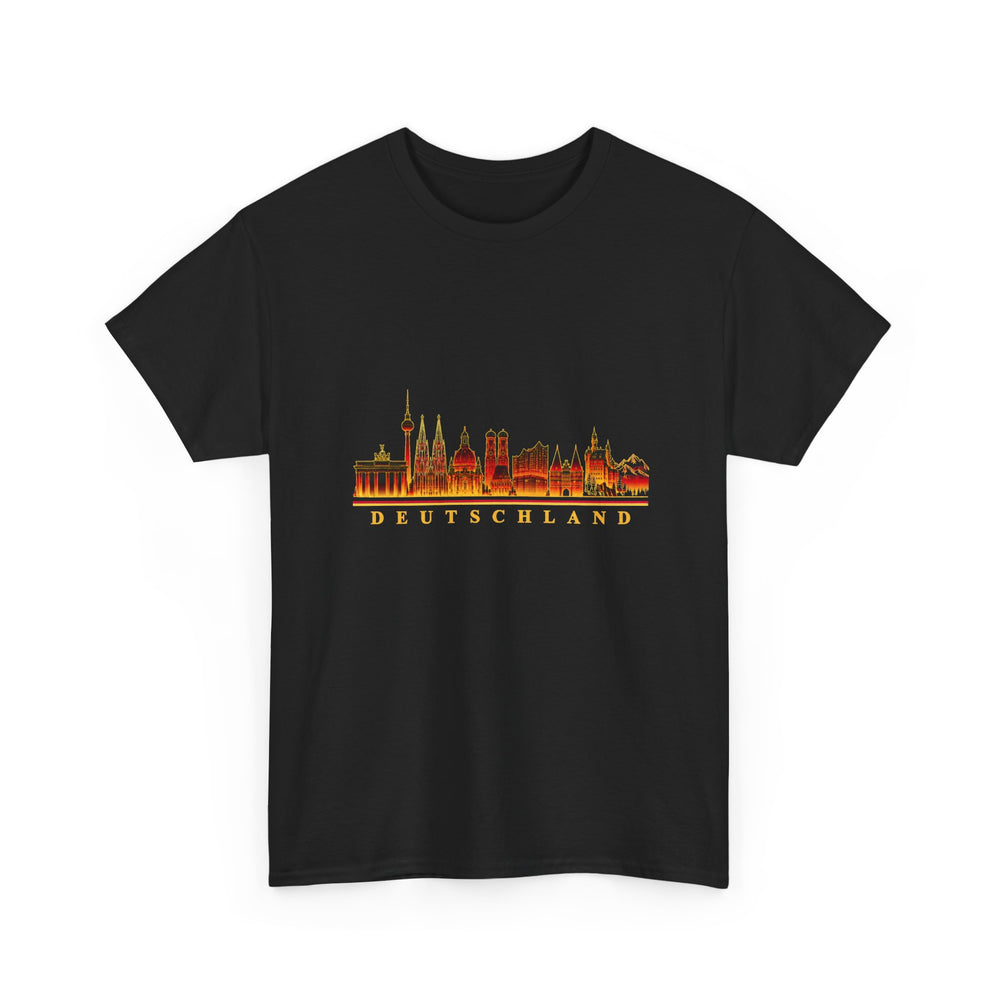 Unisex-T-Shirt aus Baumwolle - Deutschland | Skyline