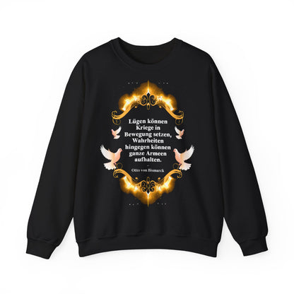 Unisex Heavy Blend™ Rundhals-Sweatshirt - Otto von Bismarck | Lügen können Kriege in Bewegung setzen