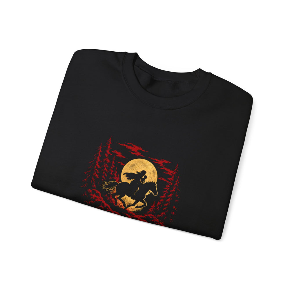 Unisex Heavy Blend™ Rundhals-Sweatshirt - Johann Wolfgang von Goethe | Erlkönig – Wer reitet so spät durch Nacht und Wind?
