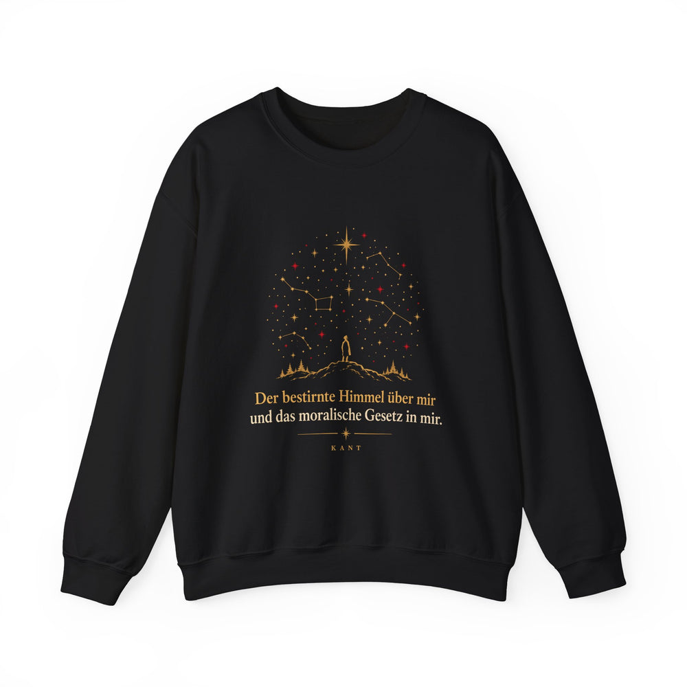 Unisex Heavy Blend™ Rundhals-Sweatshirt - Immanuel Kant | Der bestirnte Himmel über mir und das moralische Gesetz in mir