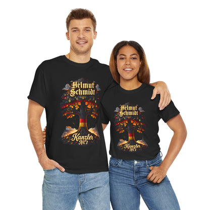 Unisex-T-Shirt aus Baumwolle - Helmut Schmidt | Kanzler Nr. 1