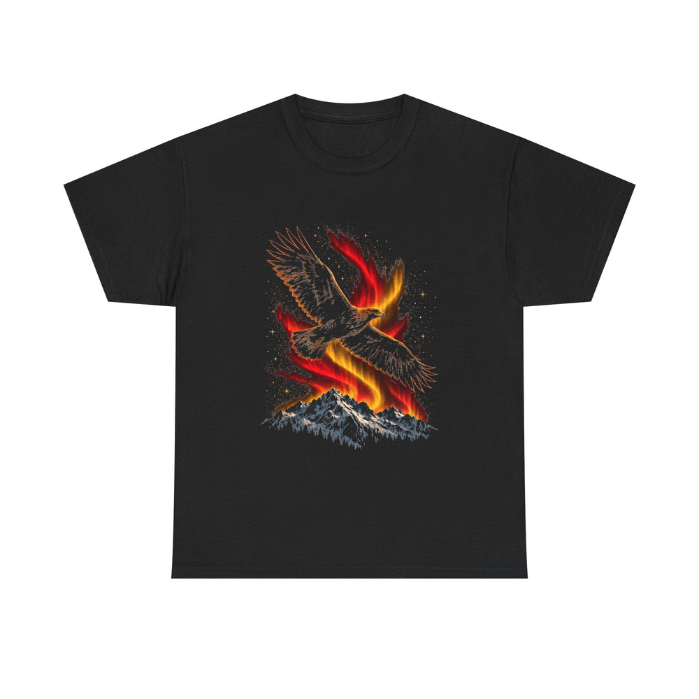 Unisex-T-Shirt aus Baumwolle - Deutscher Adler | Polarlicht