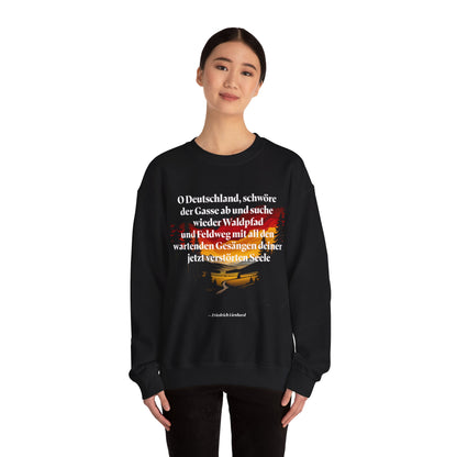 Unisex Heavy Blend™ Rundhals-Sweatshirt - Friedrich Lienhard | O Deutschland, schwöre der Gasse ab