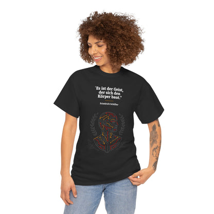 Unisex-T-Shirt aus Baumwolle - Friedrich Schiller | Geist